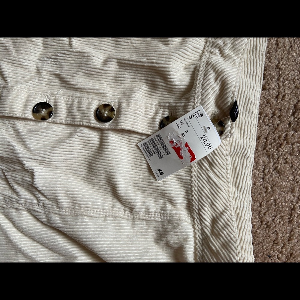 Corduroy button skirt NWT - Picture 4 of 5